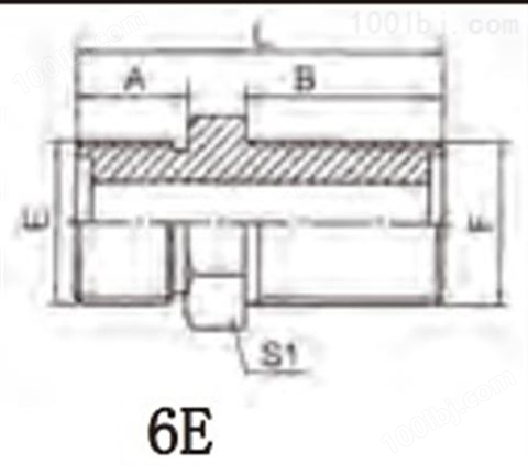6E 6E-LN 公制外螺纹O形圈平面密封过板接头